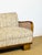 Art Deco Living Room Set in Curved Wood with Tweed and Cane, 1950s, Set of 3 For Sale - Image 9 of 18