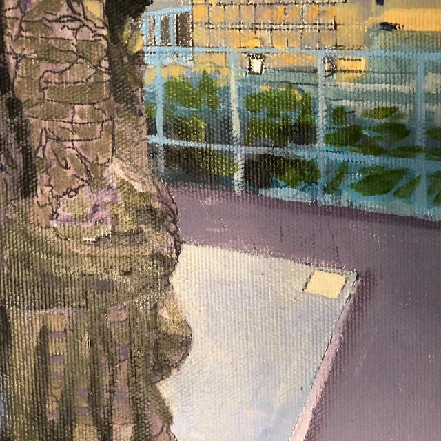 Greige "Public Sculpture" Contemporary Painting For Sale - Image 8 of 12