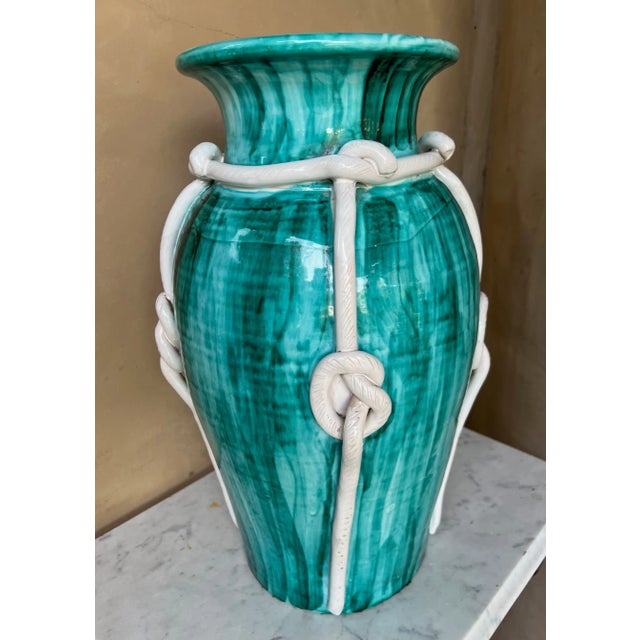 Large Italian Ceramic Vase For Sale - Image 10 of 14