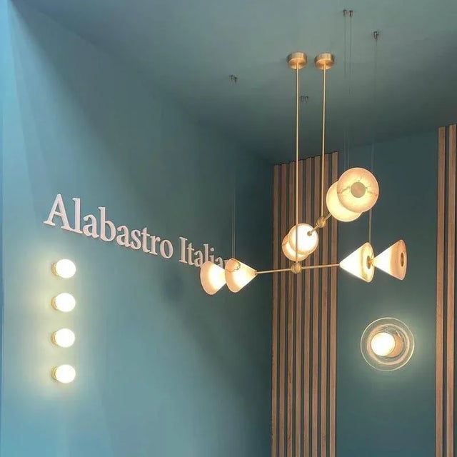Veils Pendant Lamp by Alabastro Italiano For Sale - Image 4 of 6