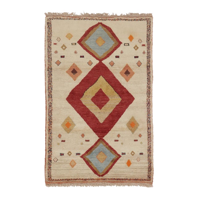 Vintage Gabbeh Tribal Rug With Medallion by Rug & Kilim, Afghanistan, 1950-1959 For Sale