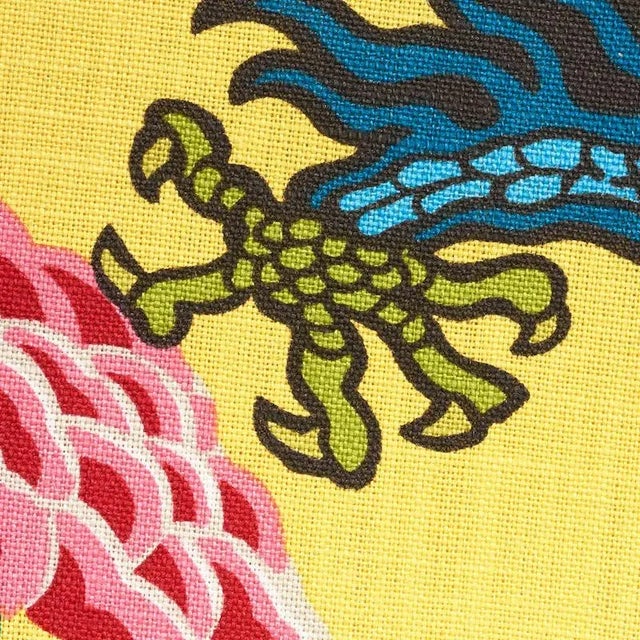Schumacher Schumacher Chiang Mai Dragon in Yellow For Sale - Image 4 of 5
