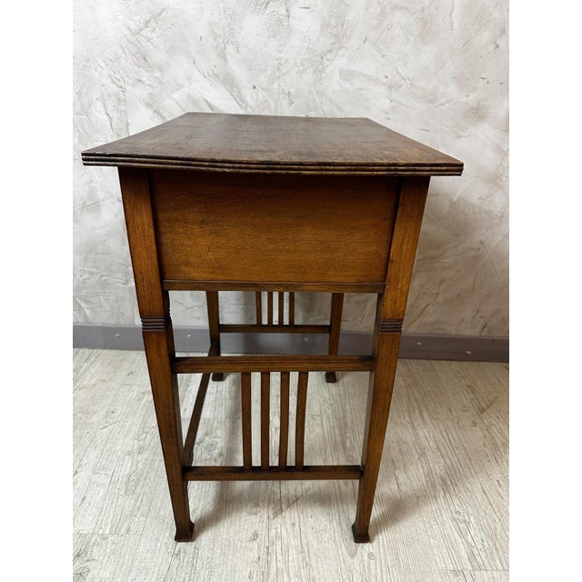 Brown Art Nouveau Side Table, 1920s For Sale - Image 8 of 15