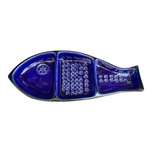 1970s Bennington Model 1807 Pottery Fish Dish