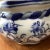 Blue Vintage Octagon Chinese Hand -Painted Blue & White Porcelain Bonsai Cachepot/ Planter For Sale - Image 8 of 12