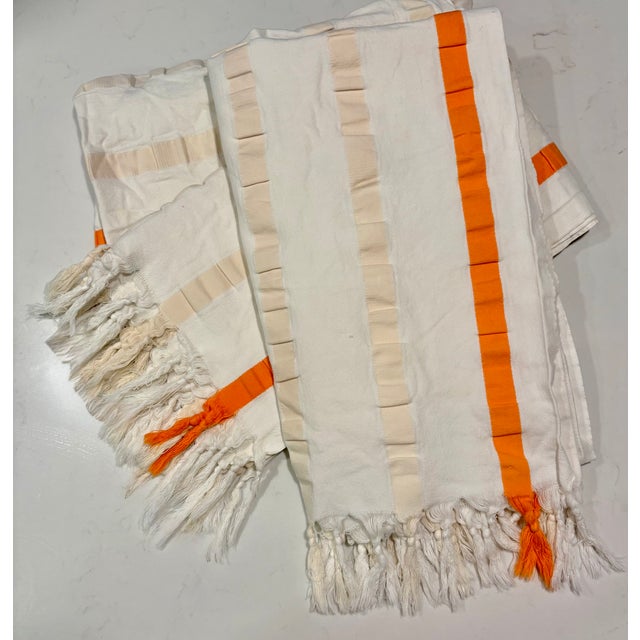 Coastal Chic Shelter Island Turkish Pestemal Towels, a Pair For Sale - Image 4 of 9