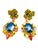 Bochic "Orient" Vintage Sapphire & Yellow Sapphire Earrings 18K Gold & Silver For Sale - Image 14 of 18