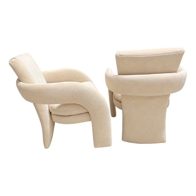 Pair Carsons Elephant Lounge Chairs, 1980 For Sale