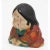 Meiji Era Otafuku Girl Figurine on Wood Stand For Sale - Image 11 of 13