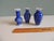 Asian Blue & White Miniature Ceramic Asian Vases - Set of 3 For Sale - Image 3 of 5