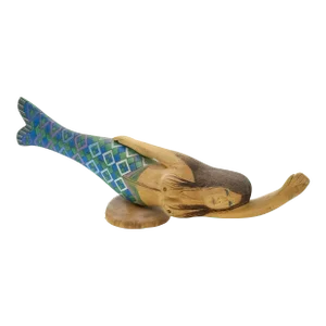 Mermaid Figurine in the Style of Native American Arts & Crafts