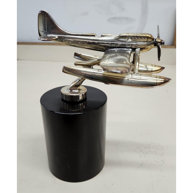 1930s 1930s Supermarine S6b Schneider Trophy Sea Plane Hood Ornament by Rolls Royce For Sale - Image 5 of 12