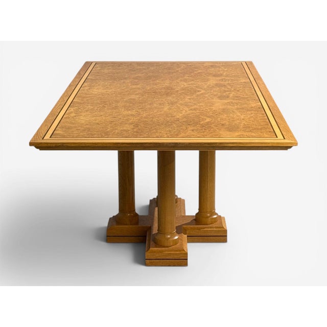 Early 21st Century David Linley, Inlaid Dining Table, Burlwood Oak, United Kingdom, 2000s For Sale - Image 5 of 13