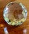 Glass Early 20th Century Large 4.75 Lb Faceted Full Lead Crystal Sphere Paperweight Orb For Sale - Image 7 of 8