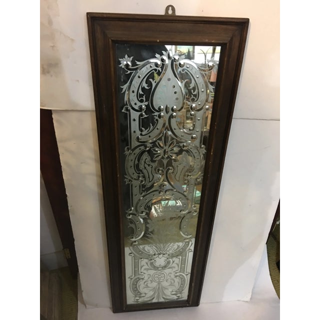 Silver Original Beveled English Pub Mirror For Sale - Image 8 of 12