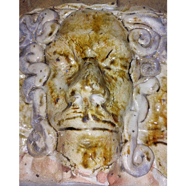Contemporary George Gilbert Sculpture Ceramic Pottery Gothic Faces Large Accent Bowl For Sale - Image 11 of 17