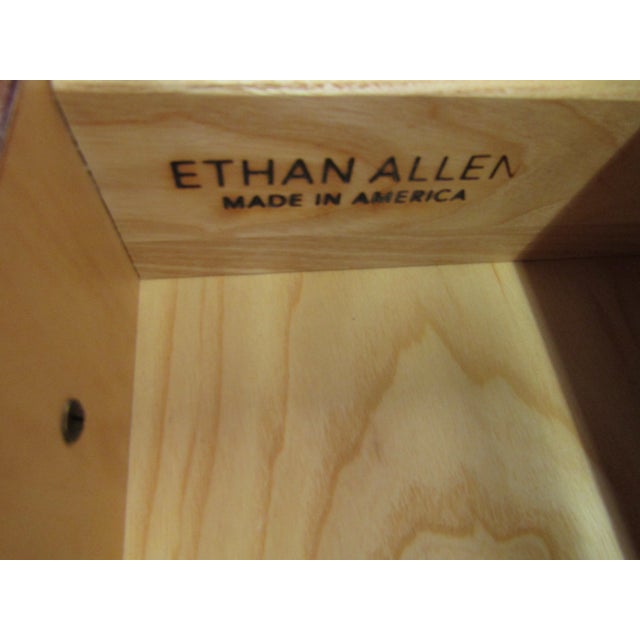 Ethan Allen Solid Mahogany Nightstand For Sale - Image 9 of 10