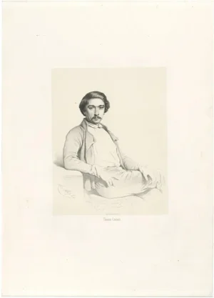 Le Gout-Gérard, Portrait of Thomas Couture, 19th Century, Lithograph