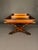 Late 20th Century Vintage Campaign Style Mahogany Coffee Table With Removable Leather-Lined Trays & Brass Accents, Circa 1980 For Sale - Image 5 of 13