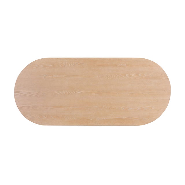 Marlow Natural Wood Oval Dining Table For Sale In Los Angeles - Image 6 of 9