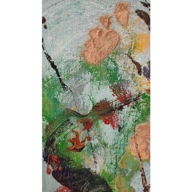 Blue Ernesto Treccani, Untitled, Oil on Canvas, Framed For Sale - Image 8 of 16