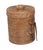 Boho Chic Artifacts Rattan Ice Bucket With Tongs For Sale