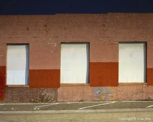 Contemporary Night Photograph "Three Doors" by John Vias
