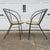 Pair of Mid-Century Modern Wrought-Iron Hoop Chairs For Sale - Image 4 of 7