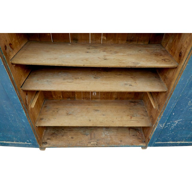 Antique Scandinavian Rustic Painted Cabinet, 1860 For Sale - Image 11 of 12