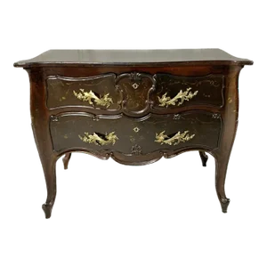 Late 19th Century French Painted Serpentine Commode