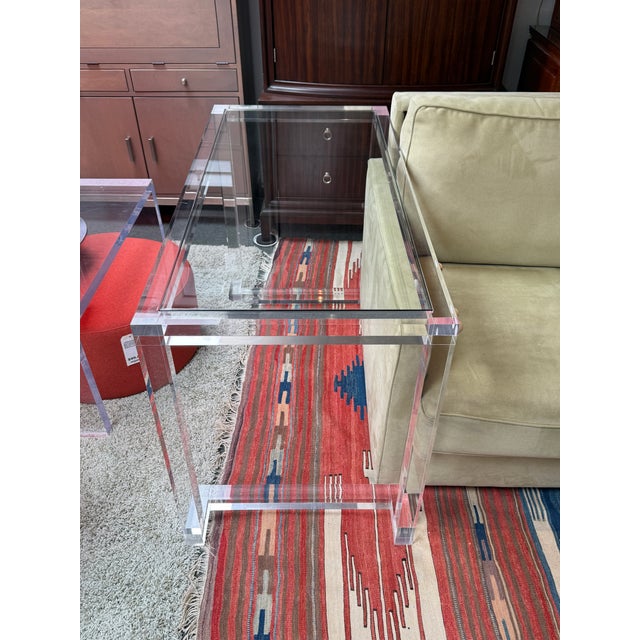 Plastic Interlude Home Ava Desk/Console, Acrylic For Sale - Image 7 of 13