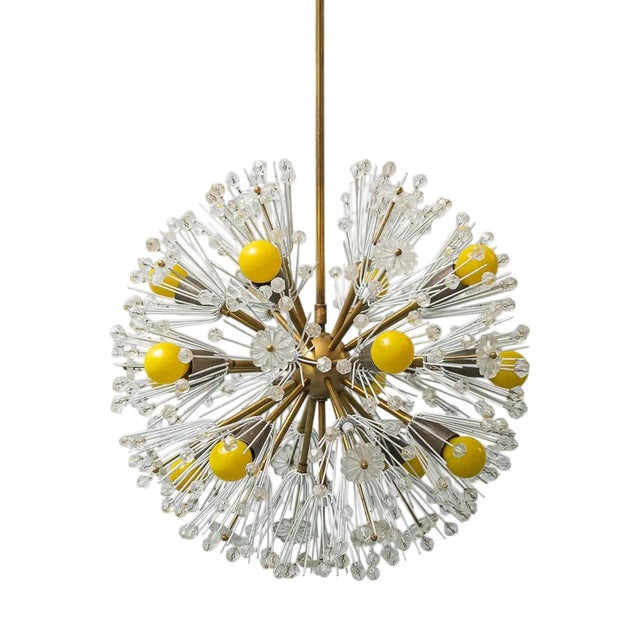 Sputnik Flocon 12-Light Chandelier, 1960s For Sale