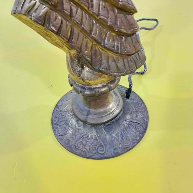 Golden Candleholder with Figure For Sale - Image 10 of 13