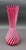 Hobbs Brockunier & Co Opalescent Cranberry Red Swirl Art Glass Vase 11 1/4" Measures approximately 4 5/8" diameter, 11...