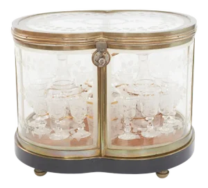 19th Century Napoleon III Liqueur Set, 21 Pieces