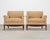 Modern Pair of A. Rudin "No. 600.1" Hardwood Boucle Lounge Armchairs For Sale - Image 3 of 18