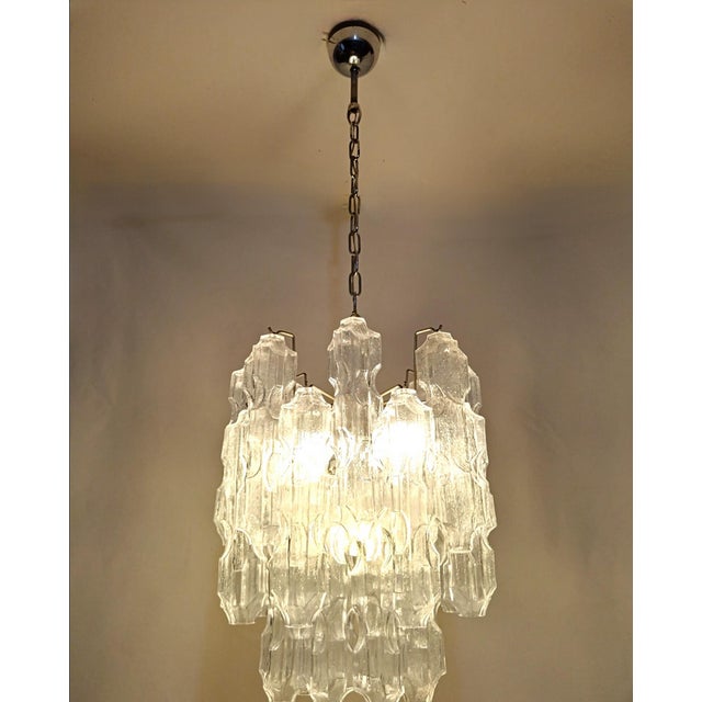 Murano Glass Chandelier from Venini, 1970s For Sale - Image 10 of 18