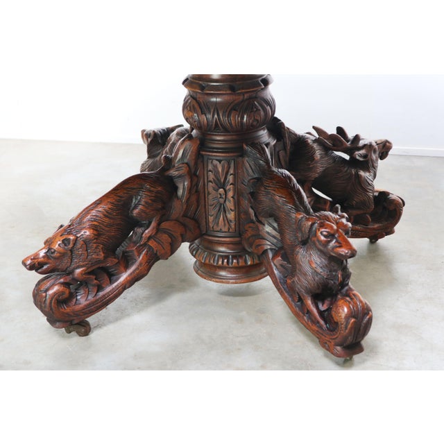Brown Antique French Oak Oval Dining Table, 1860 For Sale - Image 8 of 14