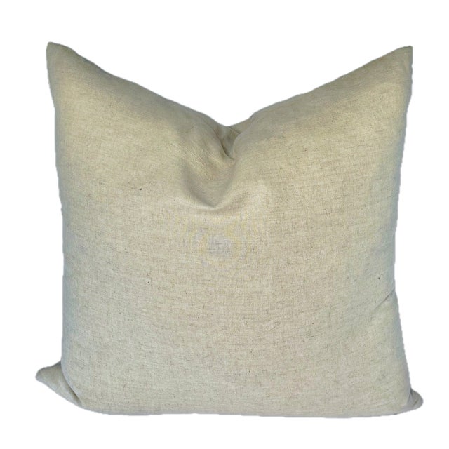 Vintage Silk Embroidered Butterfly Linen Pillow For Sale - Image 4 of 11