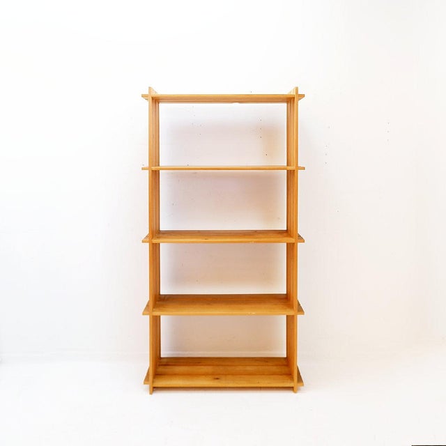 Vintage Pine Shelf in the style of Maison Regain, 1980s For Sale - Image 4 of 13