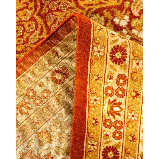 Mogul, One-of-a-Kind Hand-Knotted Area Rug - Orange, 8' 2" x 10' 10" For Sale In New York - Image 6 of 8