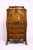 Louis XV Marquetry Secretaire with Gallant Scene in Gilt Bronze For Sale - Image 6 of 7