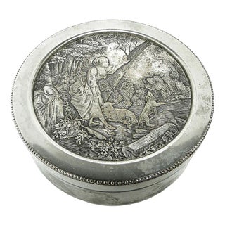 Art Nouveau French Pill Container, 1900s For Sale