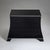 Modern Trapezoidal Black Commode, Late 20th Century For Sale - Image 3 of 11