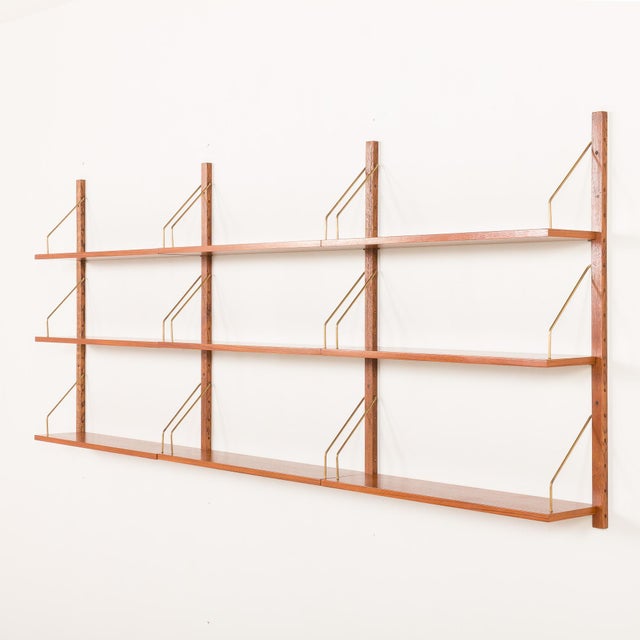 Mid-Century Danish Teak Shelving Unit in the style of Poul Cadovius, 1960s, Set of 9 For Sale - Image 9 of 13