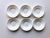 1990s 90's Modern Style Coalport White Bone China Demitasse Saucers- Set of 6 For Sale - Image 5 of 5