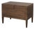 Swedish-Style Trunk Side Table in Antiqued Cream For Sale