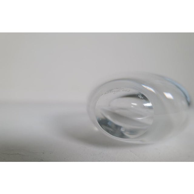 Scandinavian Modern Glass Vases by Erika Lagerbielke for Orrefors, 1990s, Set of 2 For Sale - Image 12 of 14