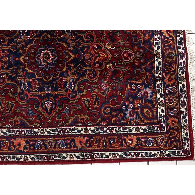 1970s, Handmade Vintage Persian Hamadan Rug 4.8' X 6.6' For Sale In New York - Image 6 of 7