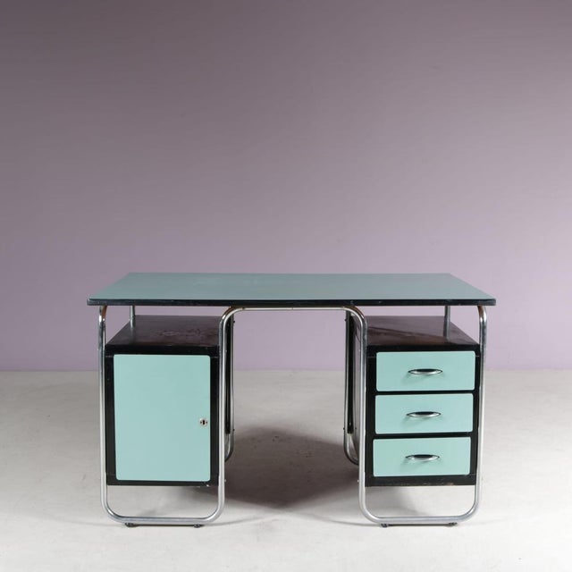 Bauhaus Style Desk from Torck, Belgium, 1950s For Sale - Image 15 of 15